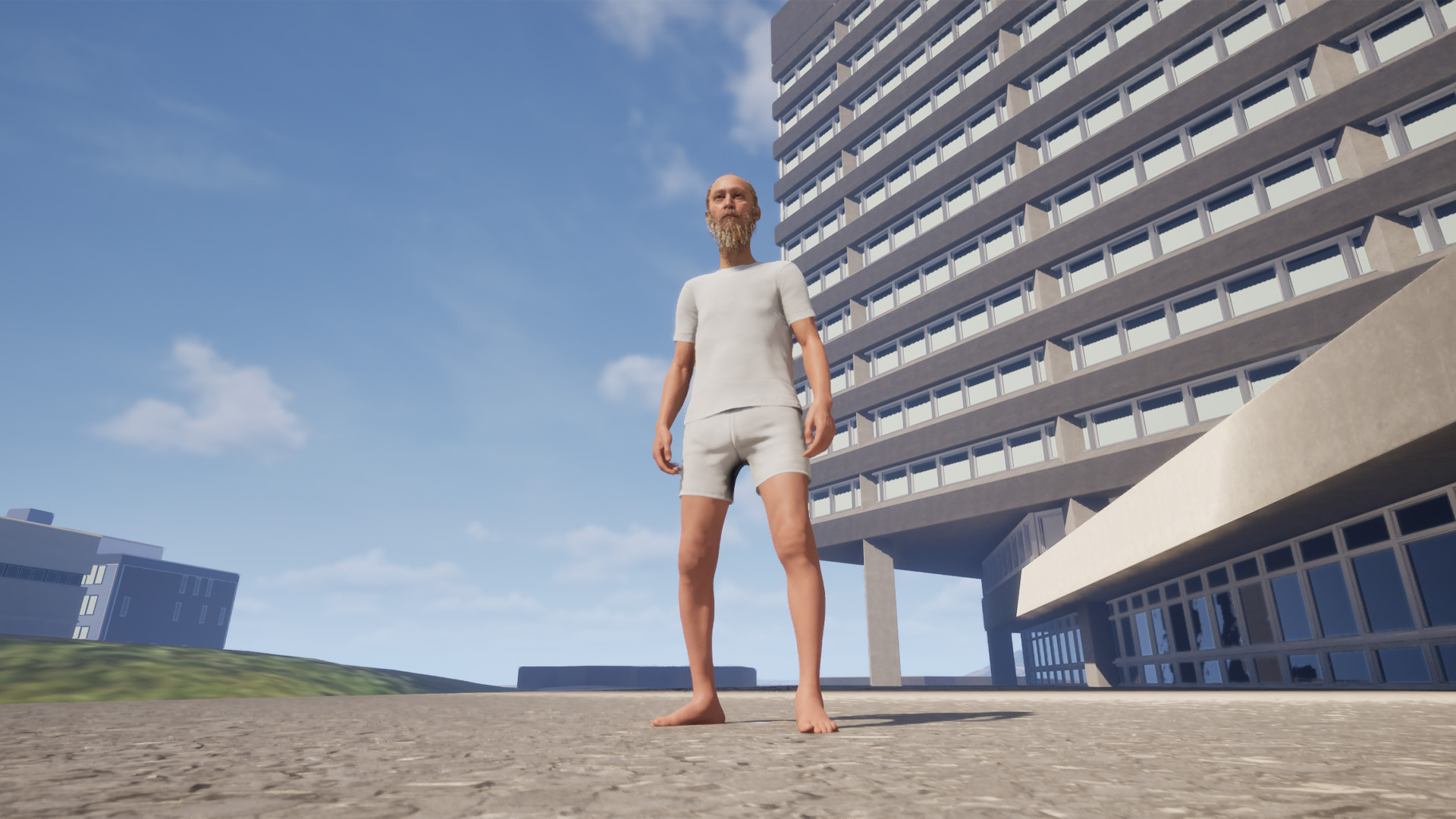 A digital recreation of Sudbury’s Tom Davies Square in Project Nickel City